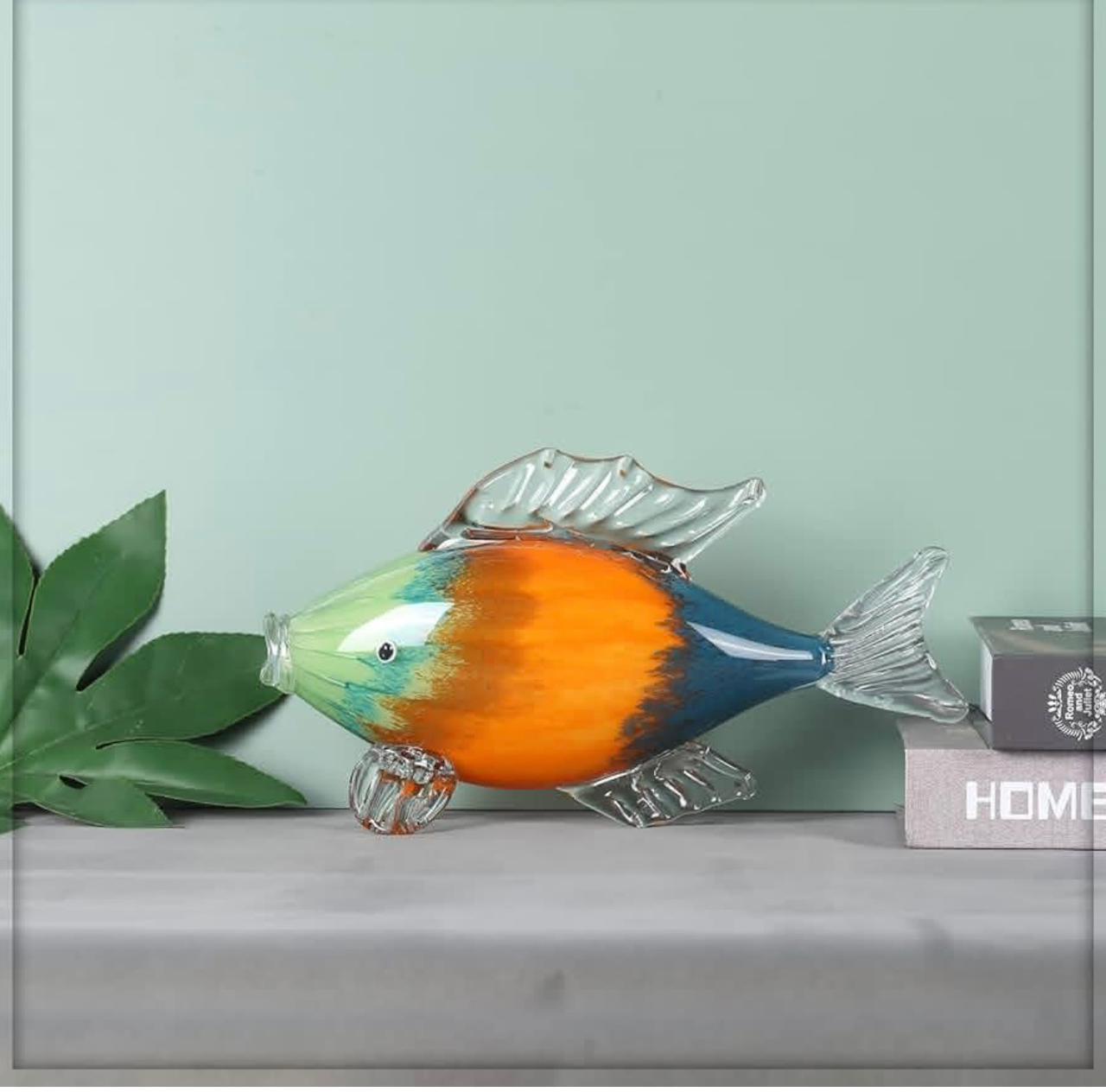 Murano Glass Fish Sculpture Style 4