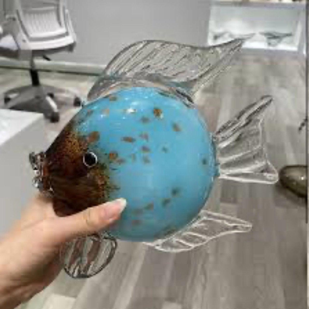 Murano Glass Fish Sculpture Style 3