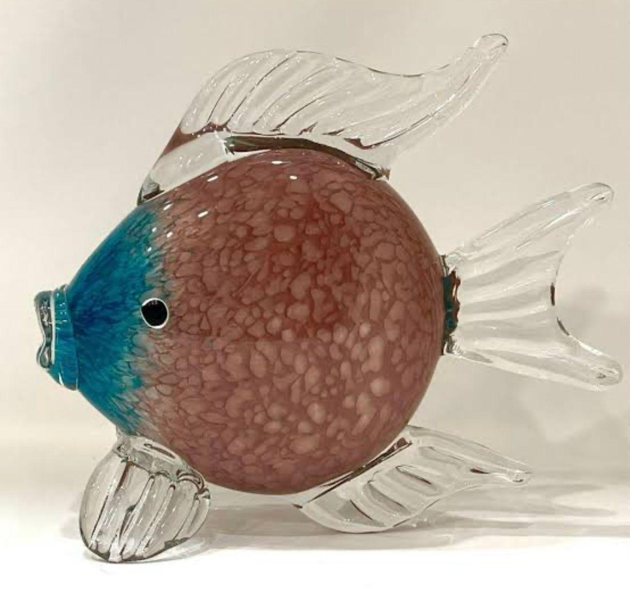 MURANO GLASS FISH SCULPTURE STYLE 2