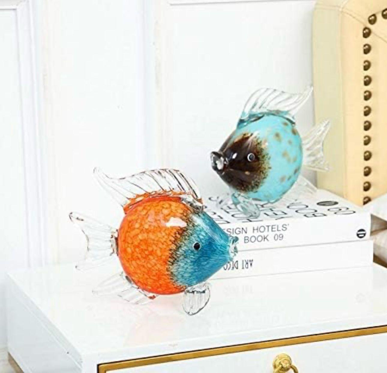 Murano Glass Fish Sculpture Style 3