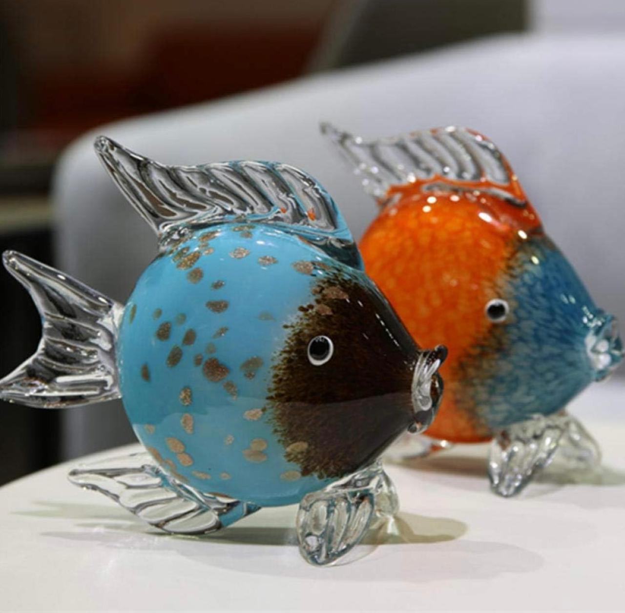 Murano Glass Fish Sculpture Style 3