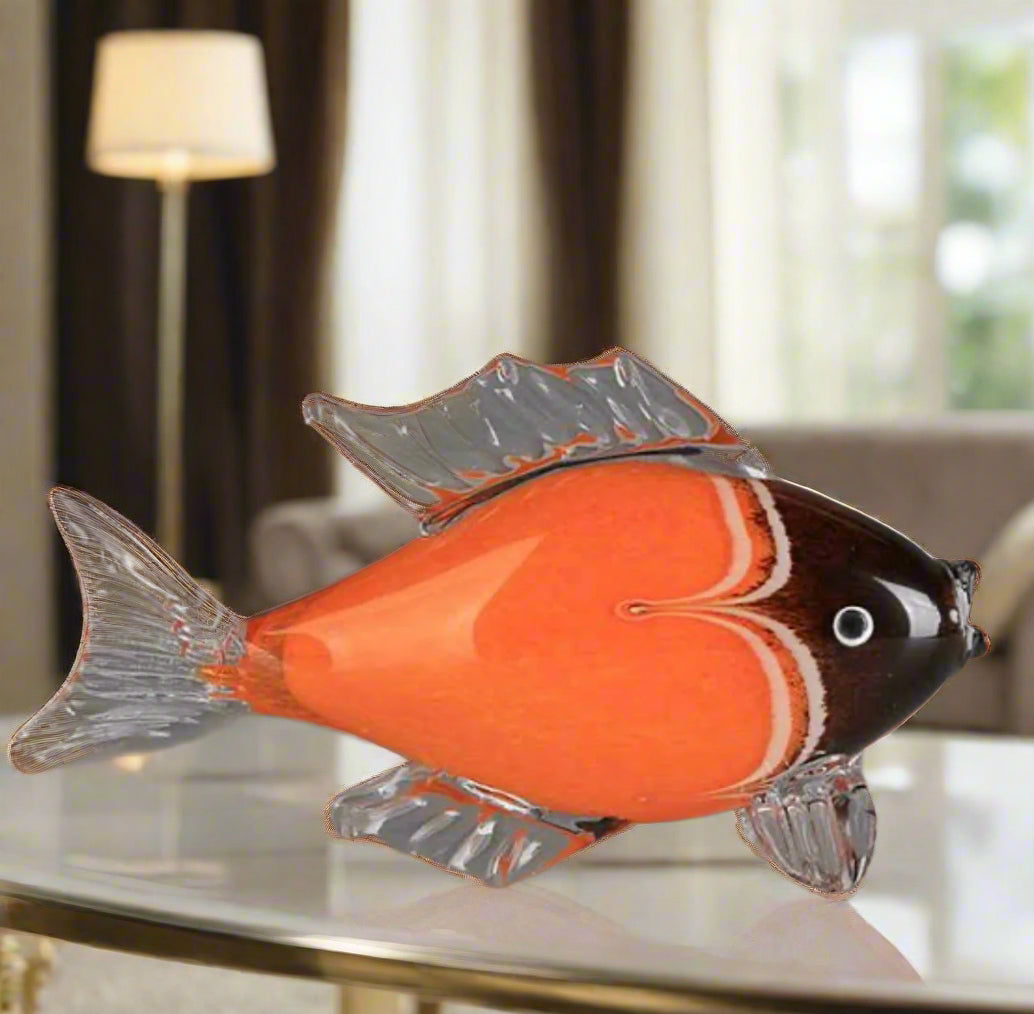 Murano Glass Fish Sculpture Style 8
