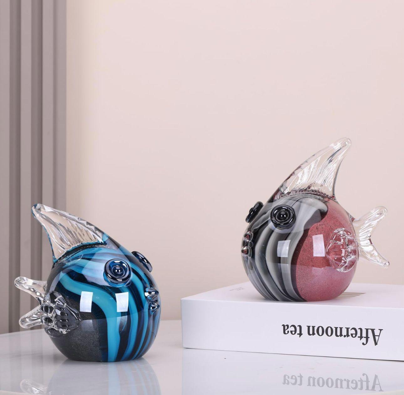 Murano Glass Fish Sculpture Style 6