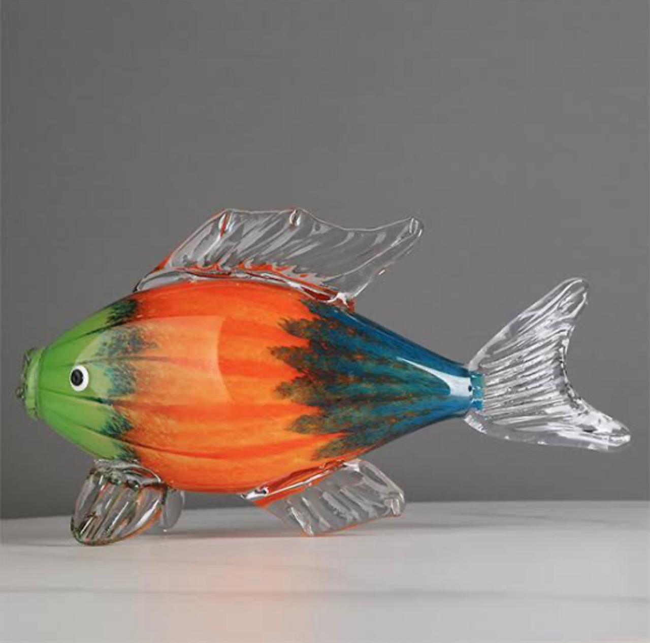 Murano Glass Fish Sculpture Style 4