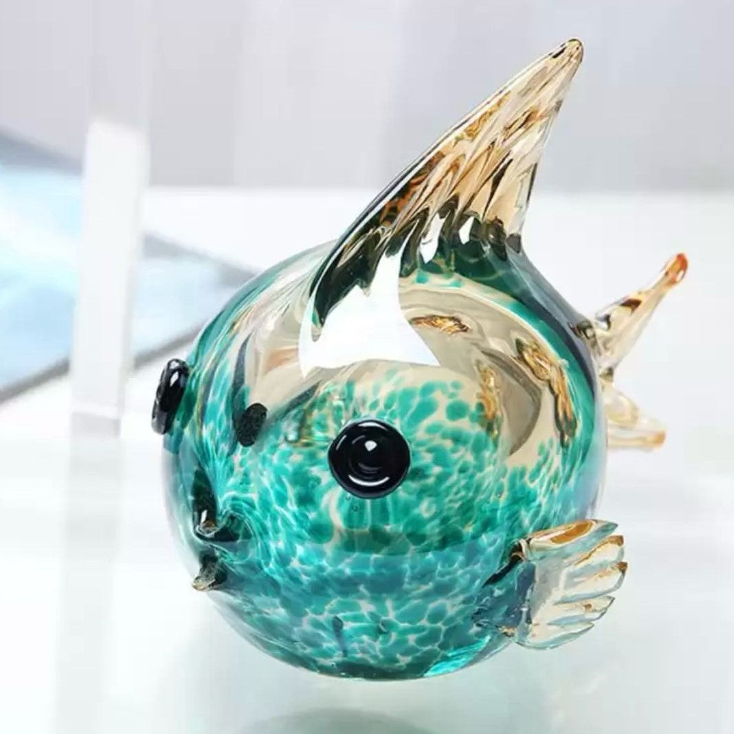 Murano Glass Fish Sculpture Style 7