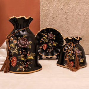 Euro Ceramic Vase - Curio Shelves Antique Style 2