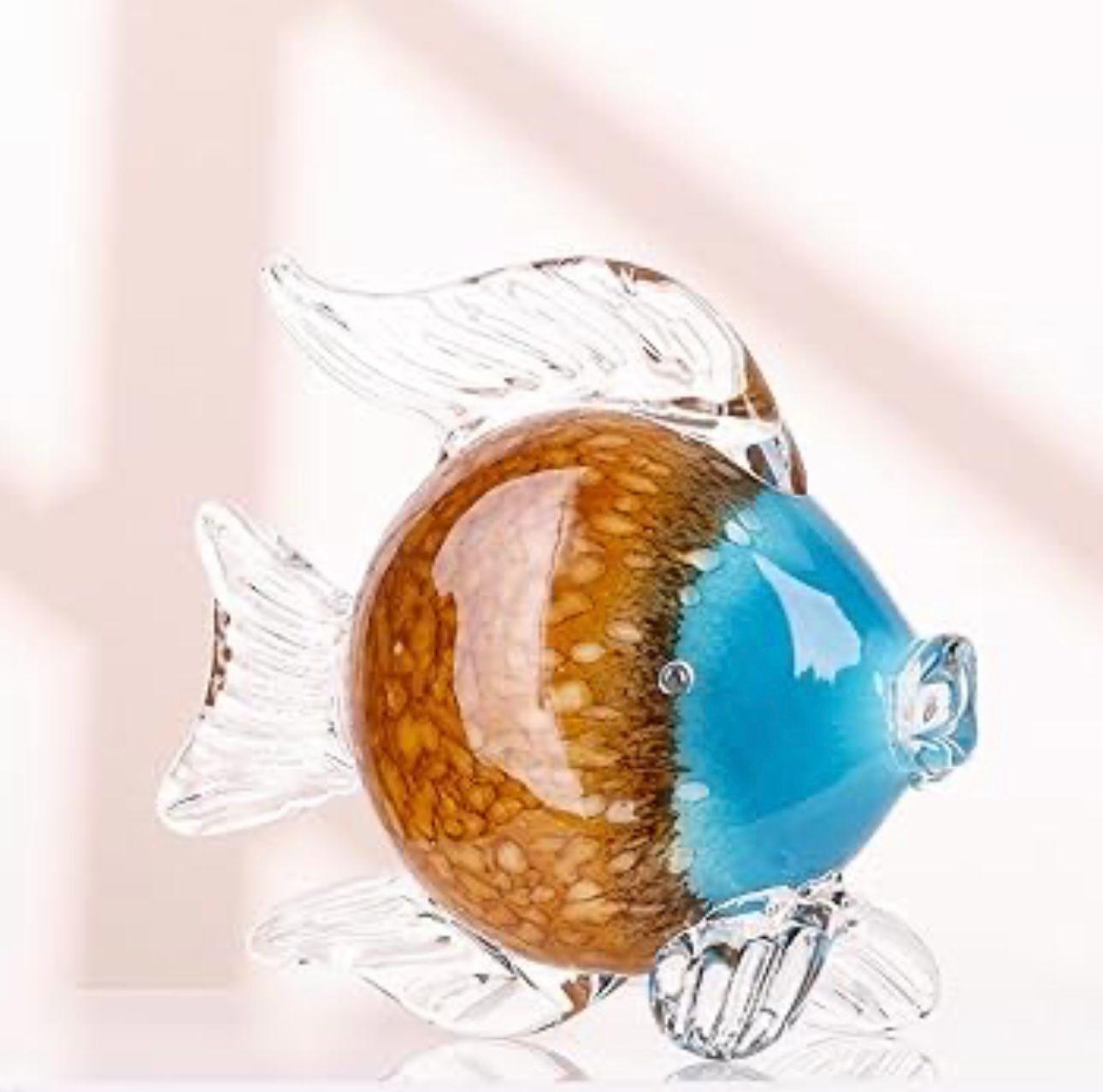 MURANO GLASS FISH SCULPTURE STYLE 2