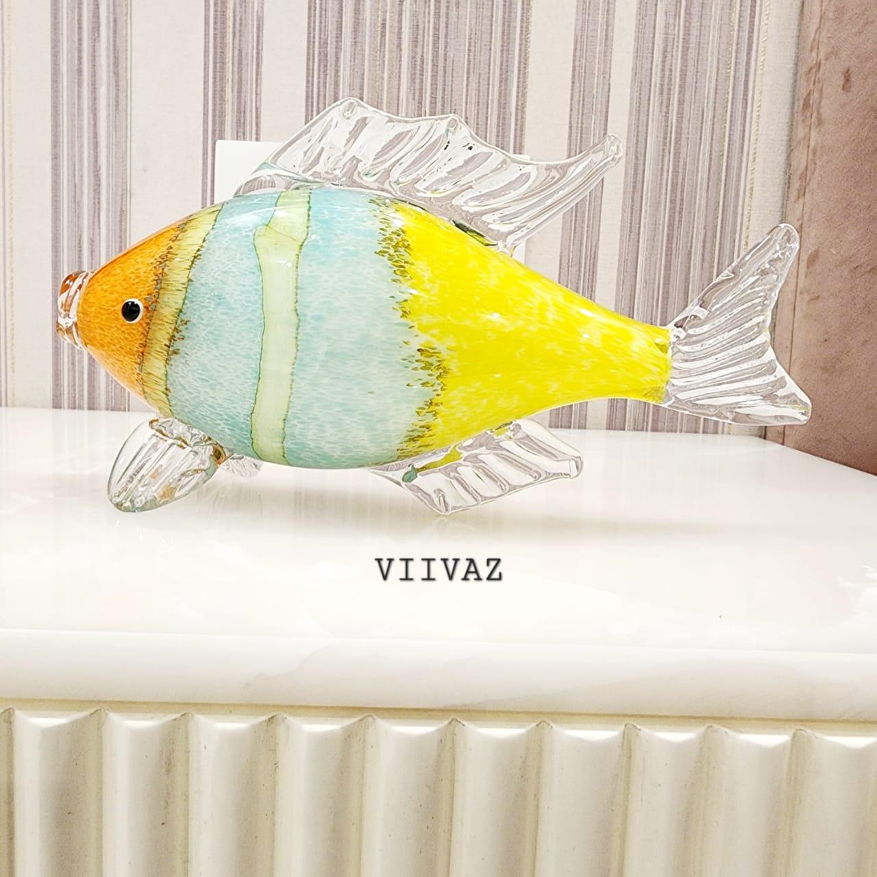 Murano Glass Fish Sculpture Style 5