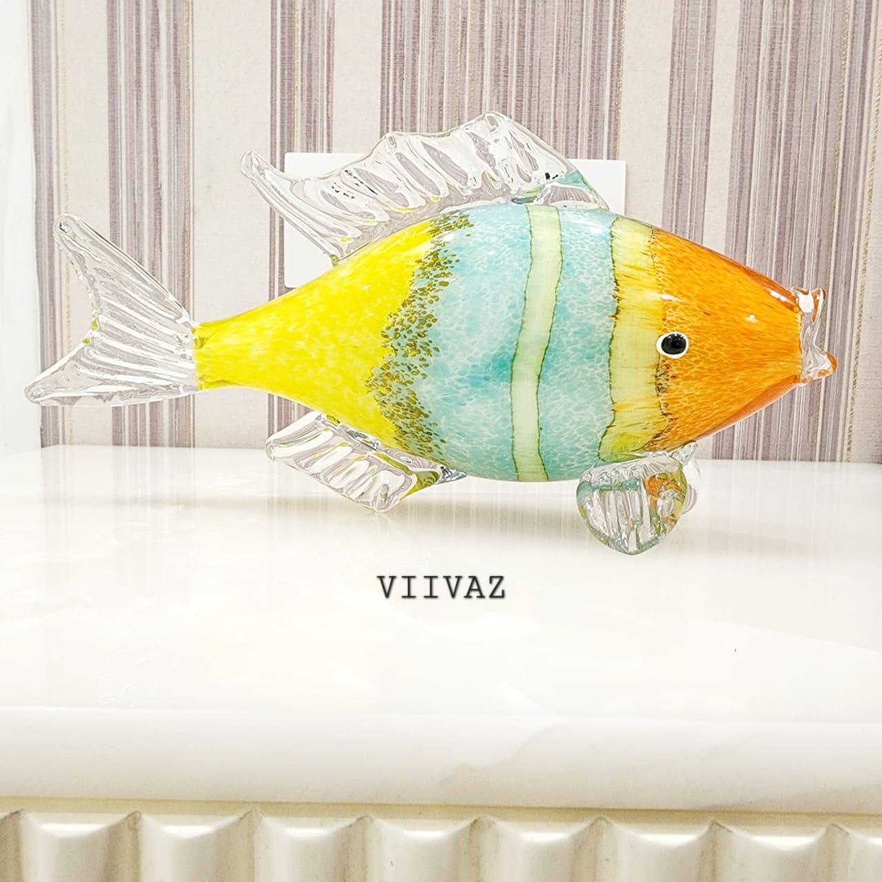 Murano Glass Fish Sculpture Style 5