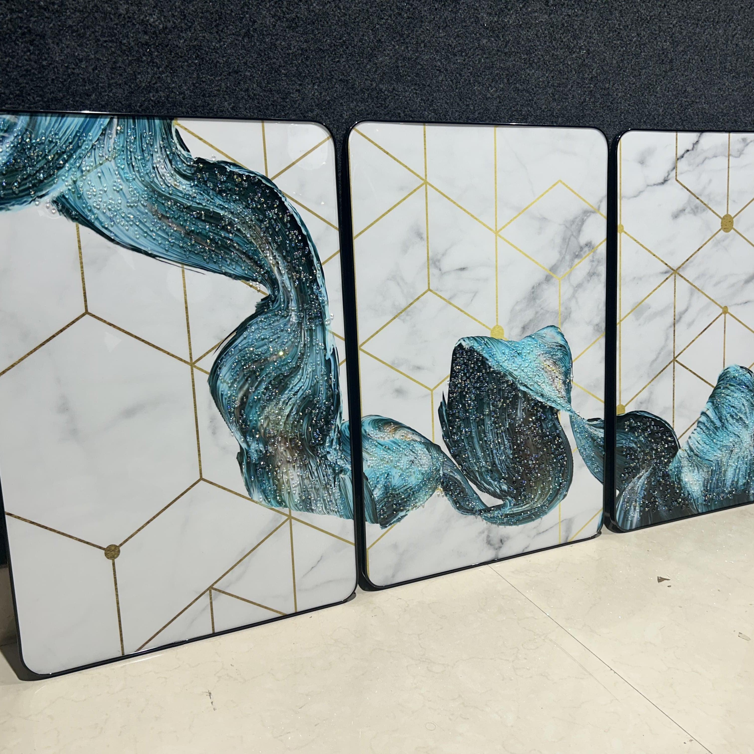 SET OF 3 - ABSTRACT PAINTING STYLE 2