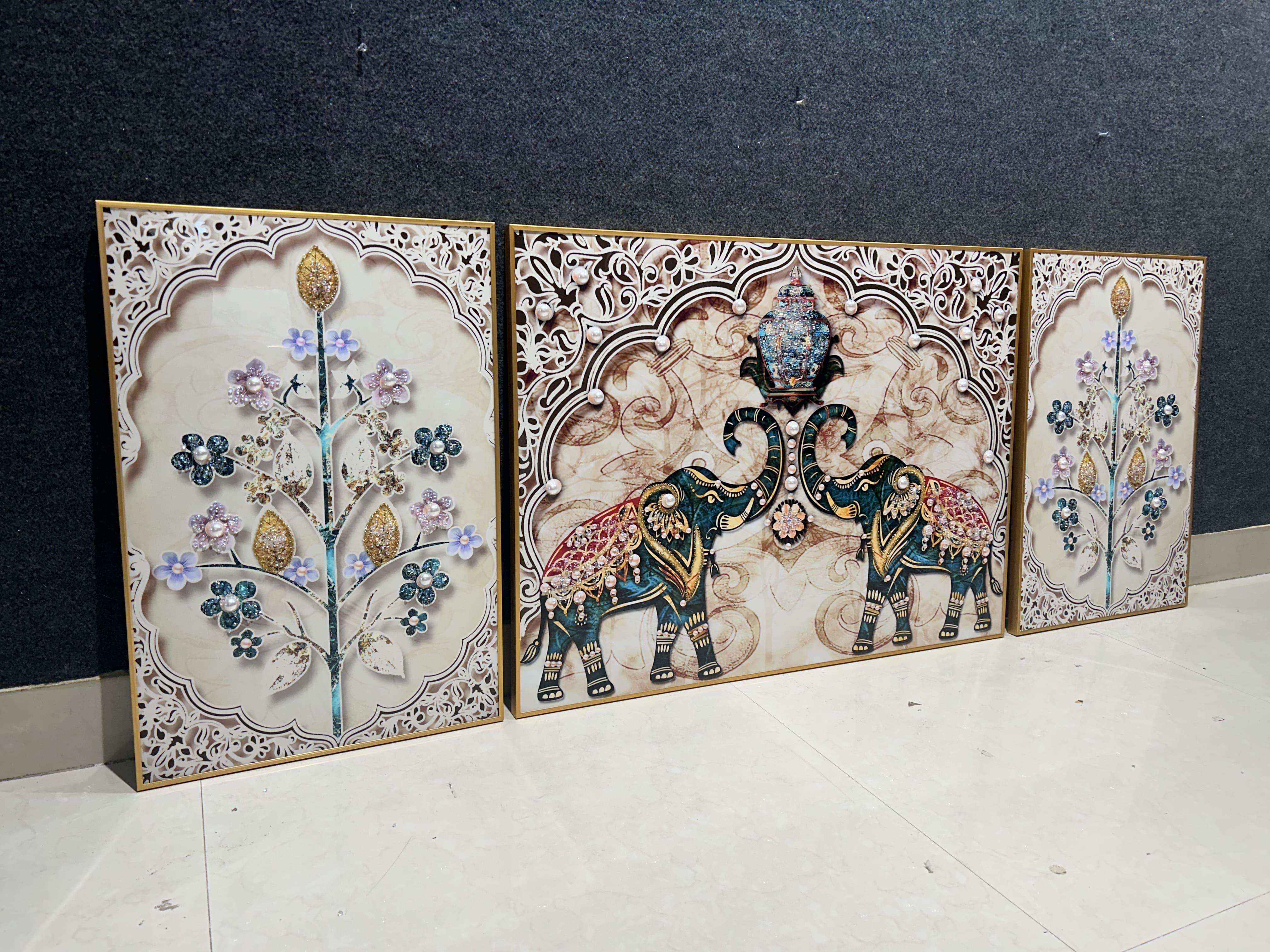 SET OF 3 - ABSTRACT PAINTING STYLE 10