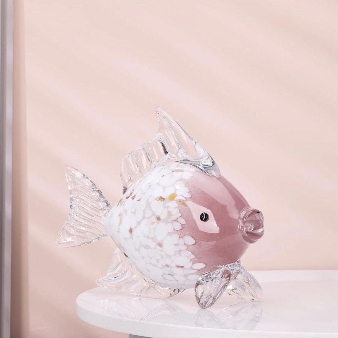 MURANO GLASS FISH SCULPTURE STYLE 14