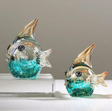 MURANO GLASS FISH SCULPTURE STYLE 7