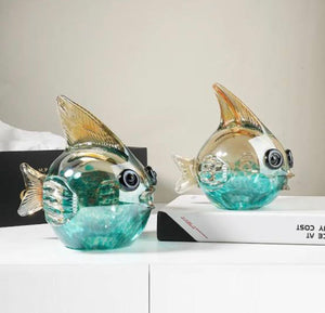 MURANO GLASS FISH SCULPTURE STYLE 7