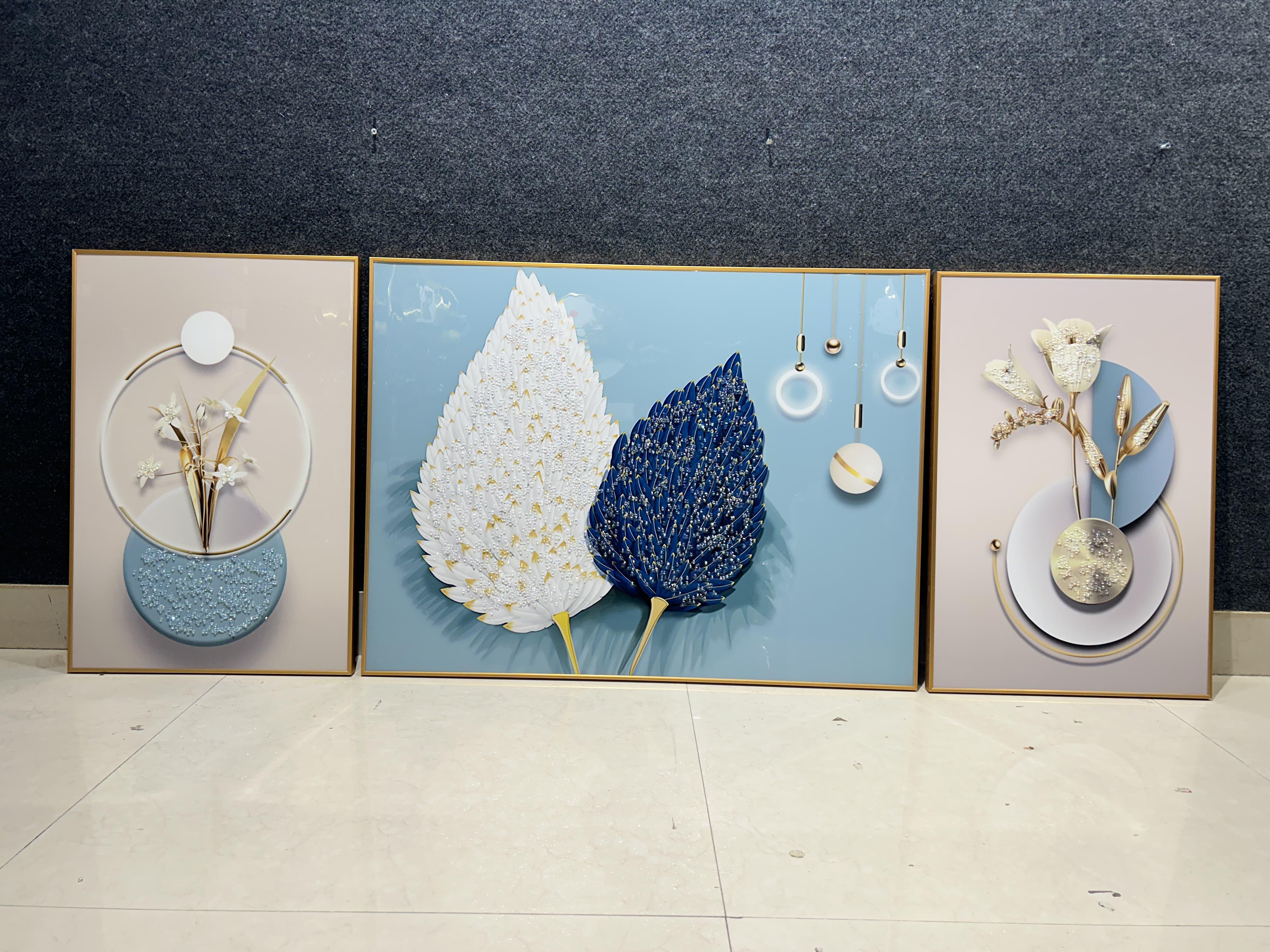 SET OF 3 - ABSTRACT PAINTING STYLE 7