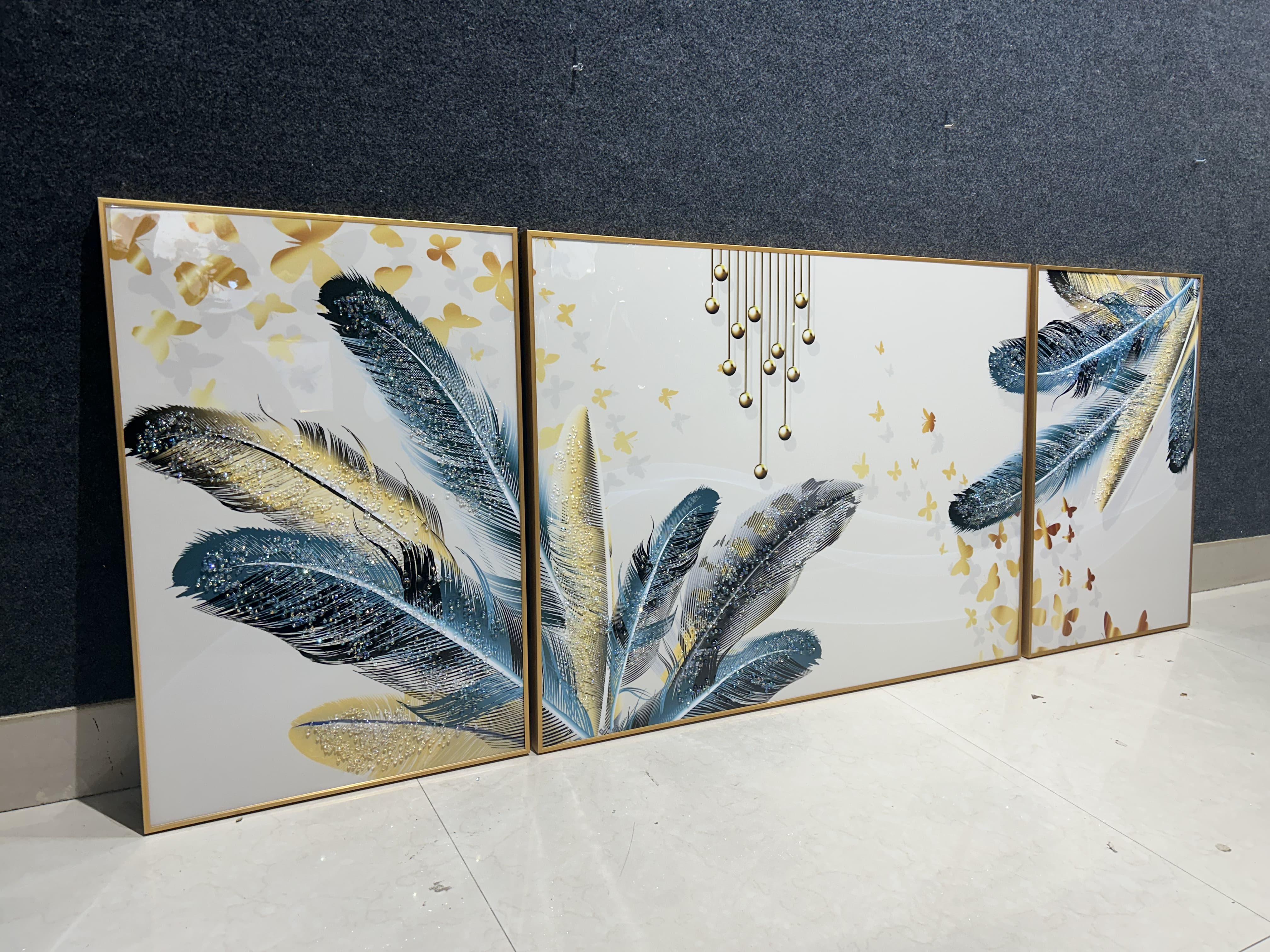 SET OF 3 - ABSTRACT PAINTING STYLE 8