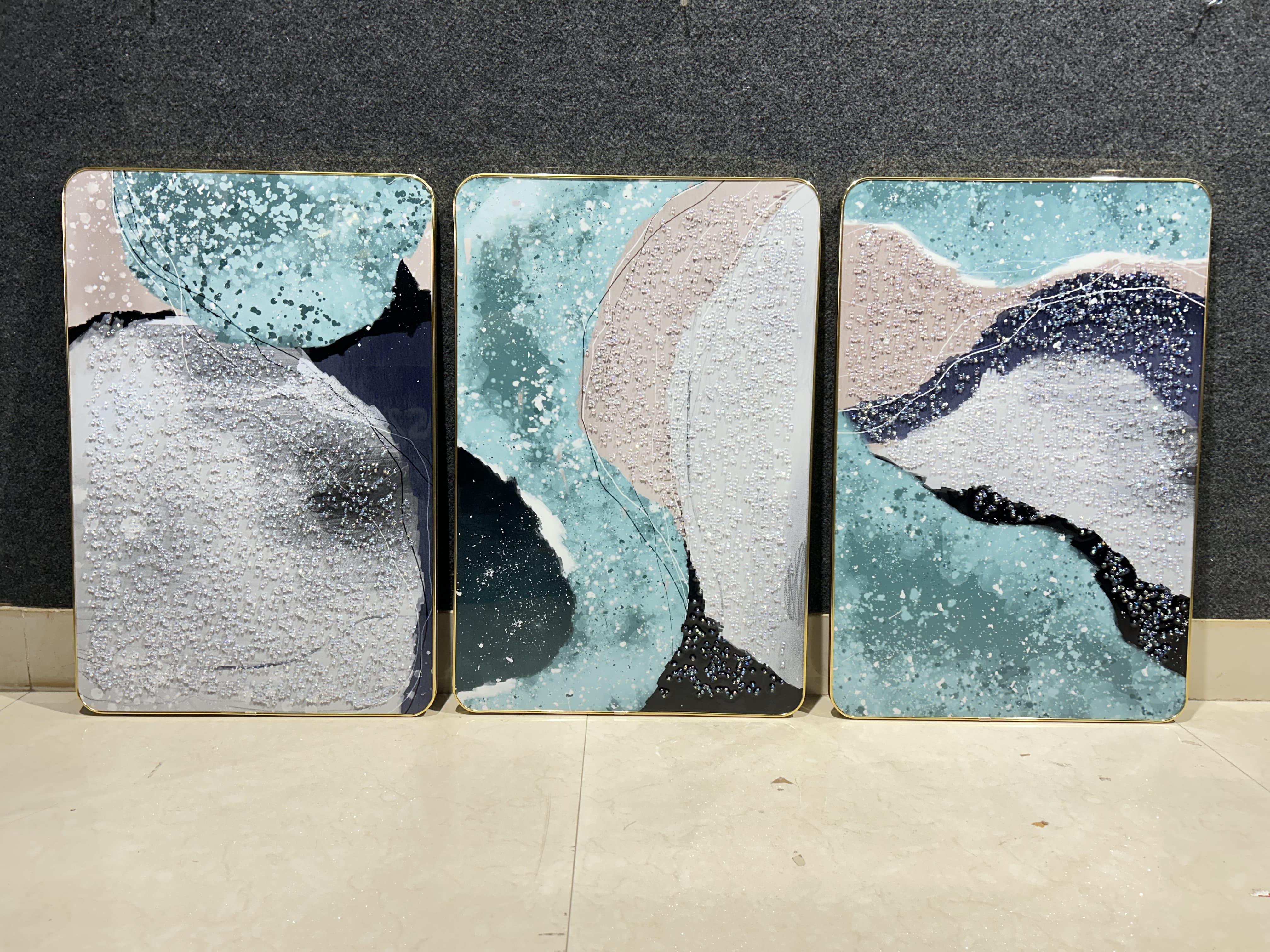 SET OF 3 - ABSTRACT PAINTING STYLE 1