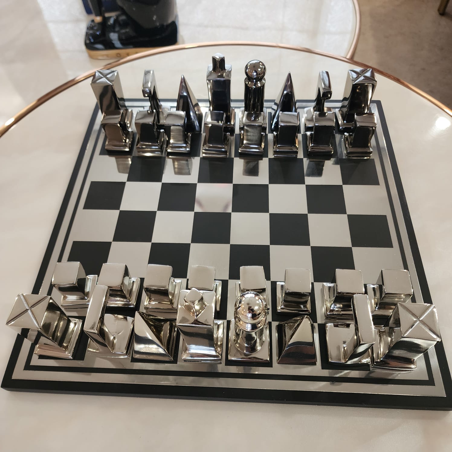 Marvellous Skyline Metal Chess