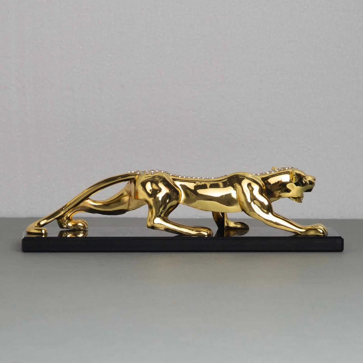 CRYSTAL STUDDED ELECTROPLATED PANTHER