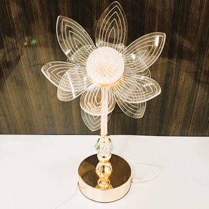 Lotus Crystal Flower Highlighting Lamp