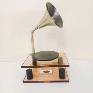 VINTAGE CRYSTAL GRAMOPHONE STYLE 4