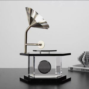 VINTAGE CRYSTAL GRAMOPHONE STYLE 1