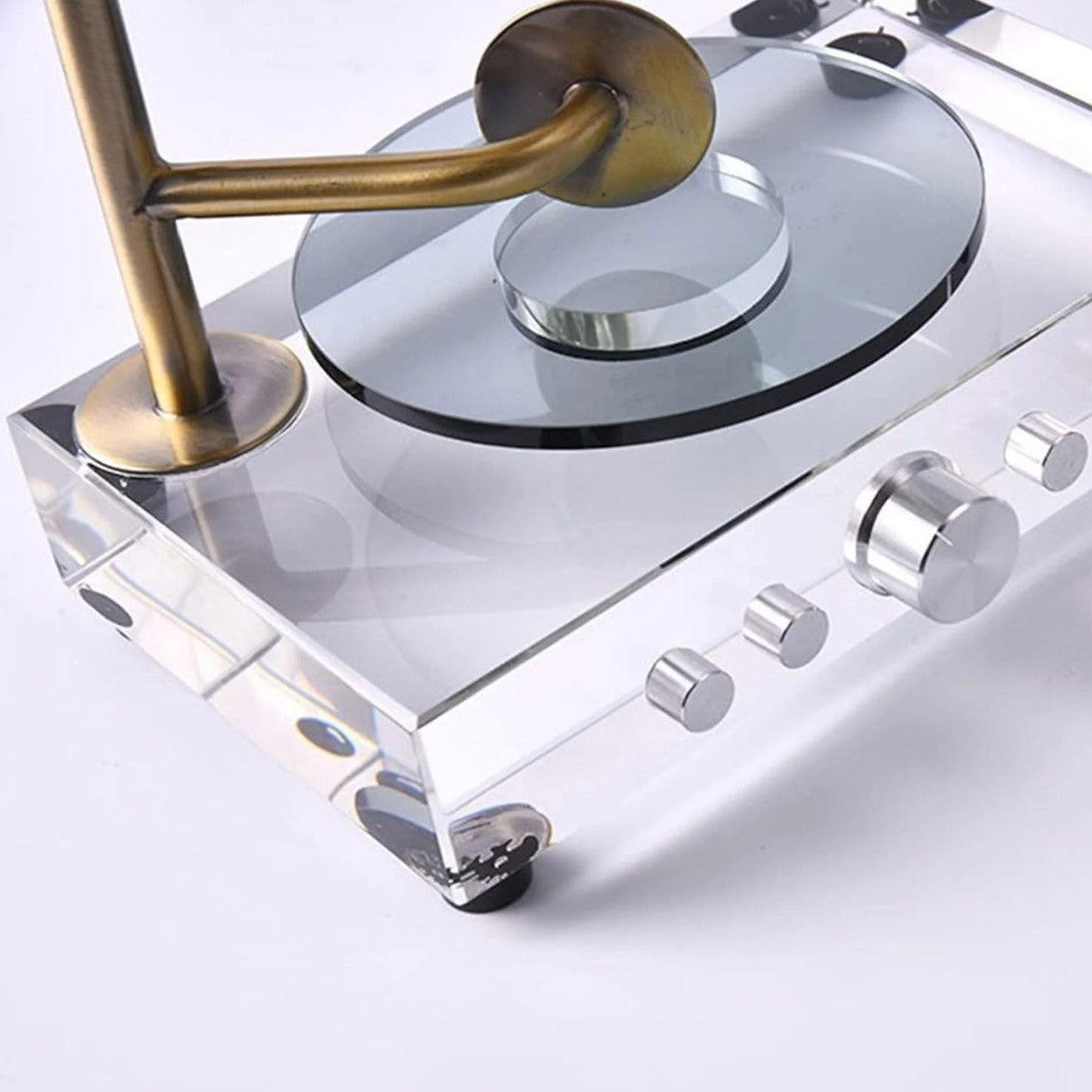 VINTAGE CRYSTAL GRAMOPHONE STYLE 3