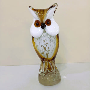 Murano Glass Owl Figurine Pattern 1