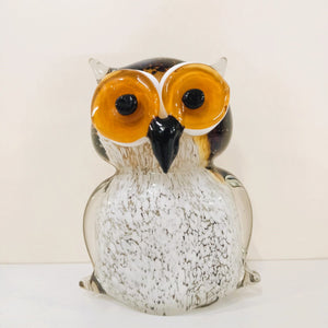 Murano Glass Owl Figurine Pattern 2