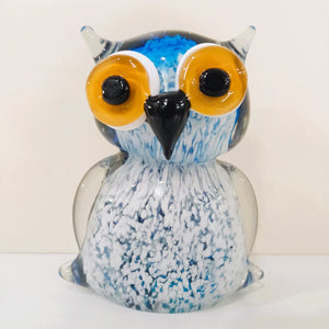 Murano Glass Owl Figurine Pattern 2