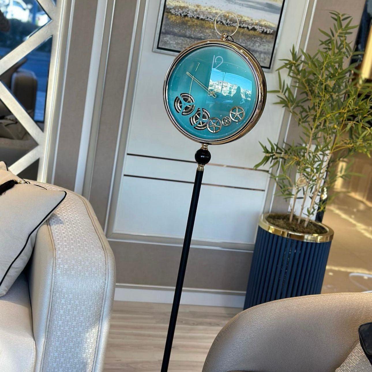 Luxurious Mechanical Vintage Tripod Floor Mounted Clock - Style 1