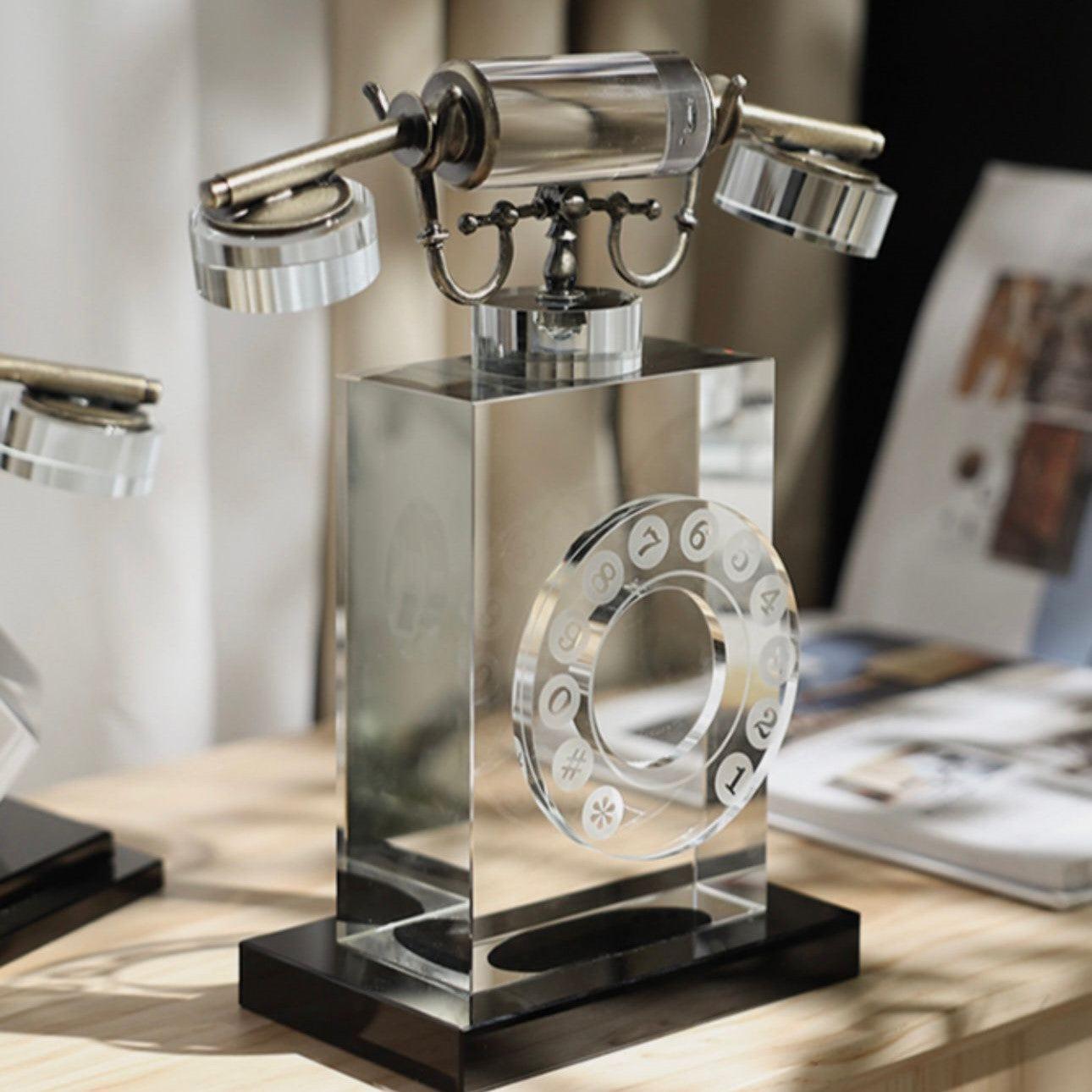 VINTAGE CRYSTAL TELEPHONE DECOR STYLE 2