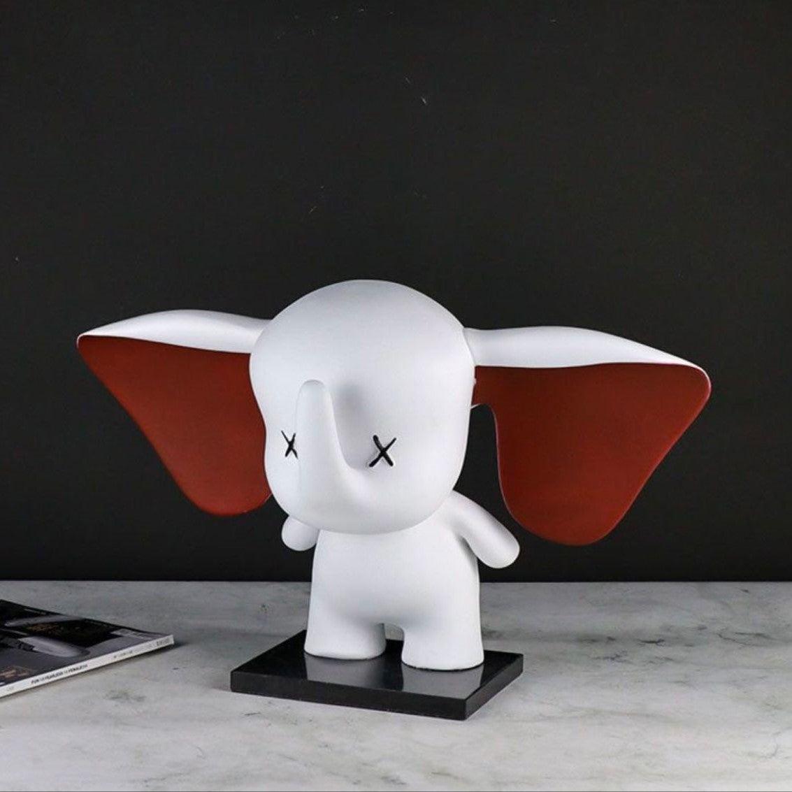 SMILING BABY ELEPHANT STANDING DECOR