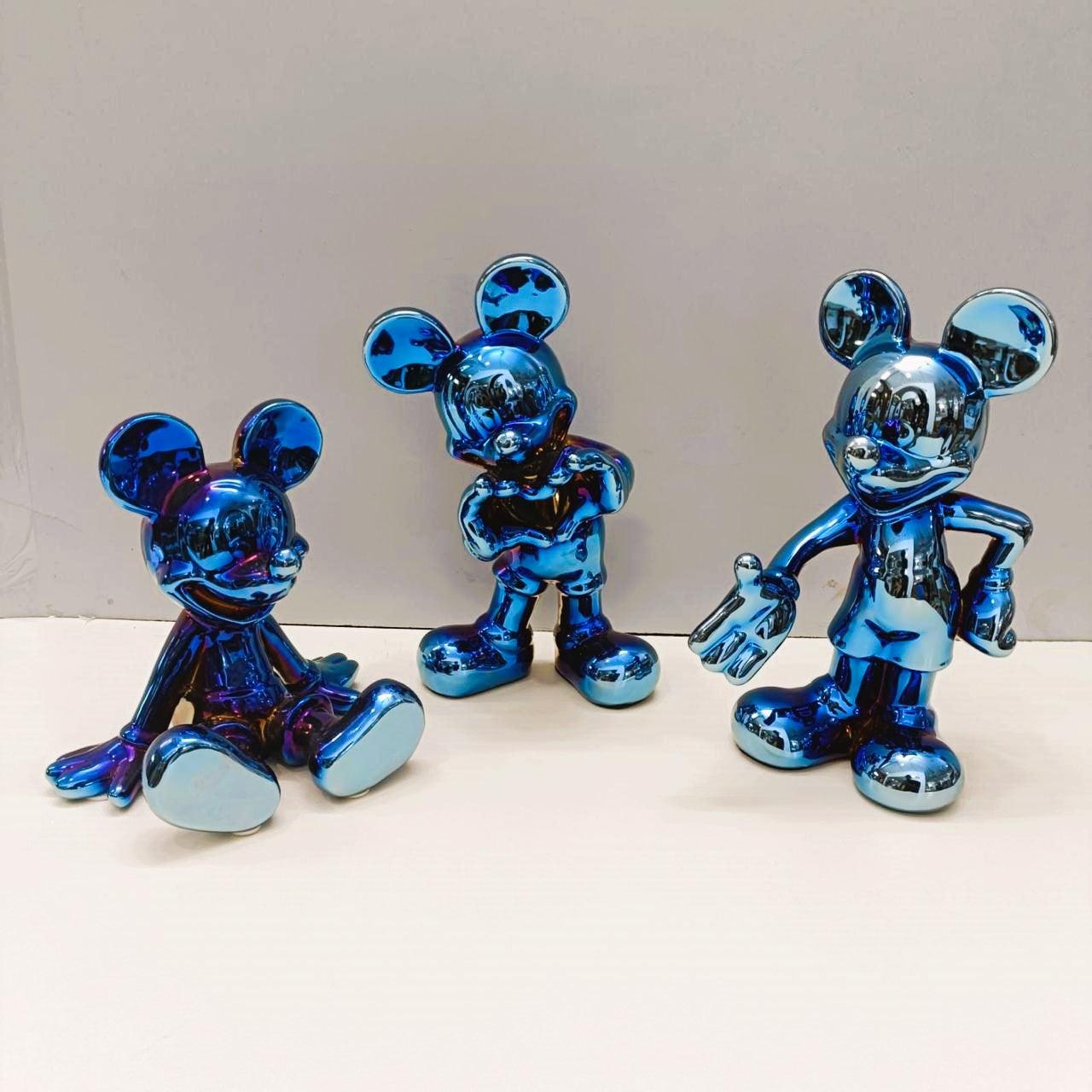 SITTING ELECTROPLATED MICKEY MOUSE