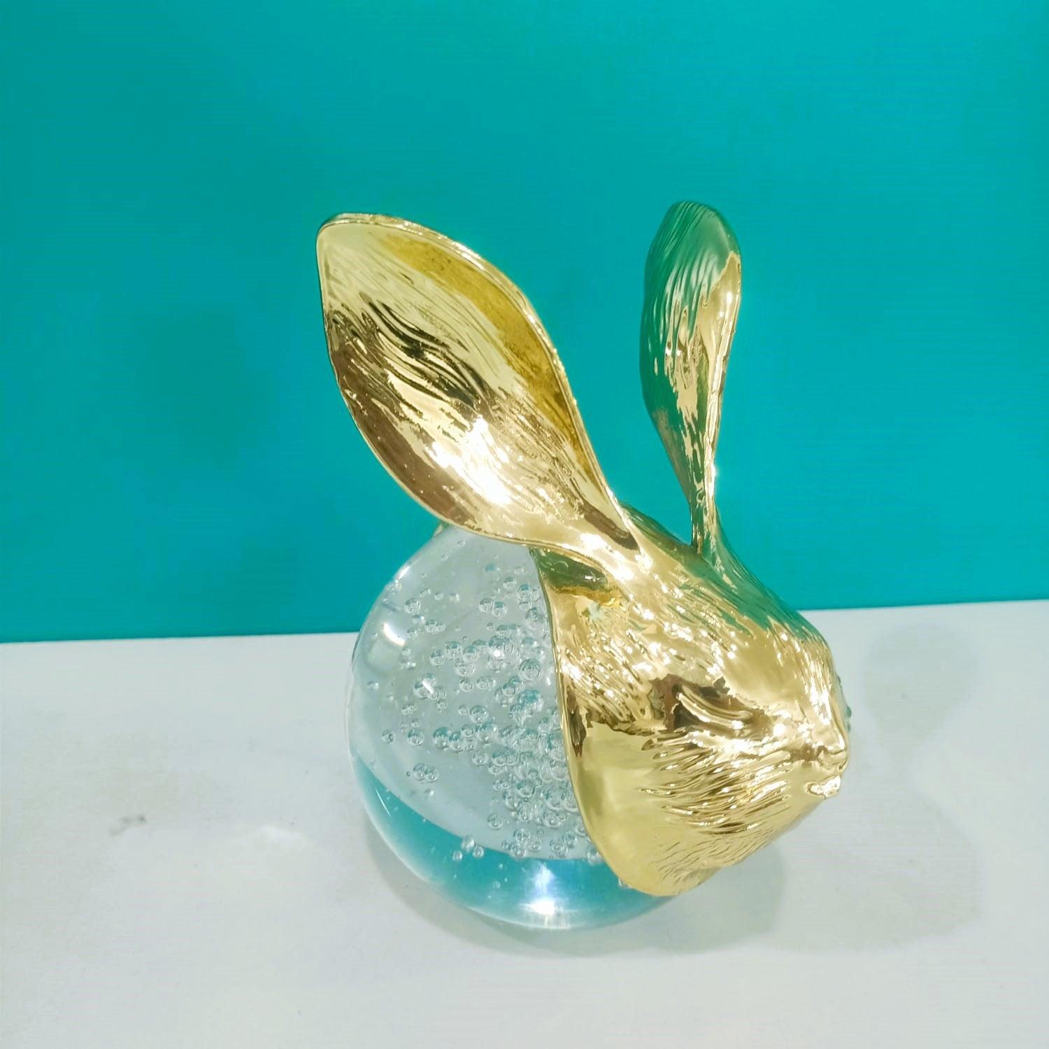 LUXURY CRYSTAL RABBIT DECOR