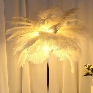 Feather Table Lamp Decor