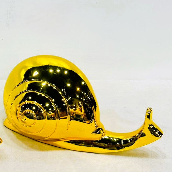 ELECTROPLATED SNAIL DECOR