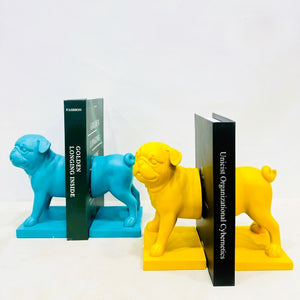 ARTISTIC PUG DOG BOOKEND