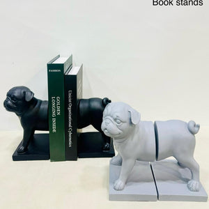 ARTISTIC PUG DOG BOOKEND