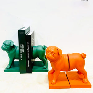 ARTISTIC PUG DOG BOOKEND