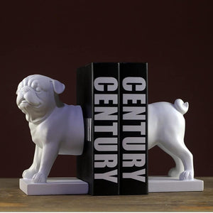 ARTISTIC PUG DOG BOOKEND