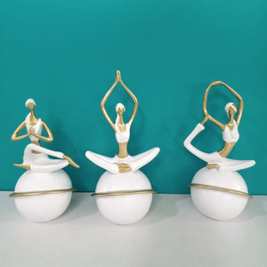 Yoga Figurine Sculpture - Set of 3