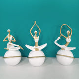 Yoga Figurine Sculpture - Set of 3