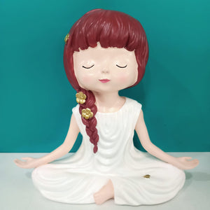 Meditating Doll Figurine