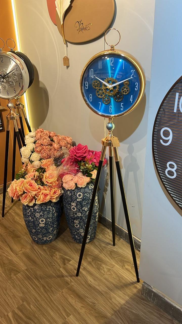 Swiss Vintage Phase Tripod-Mounted Clock