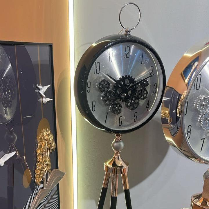 Swiss Vintage Phase Tripod-Mounted Clock