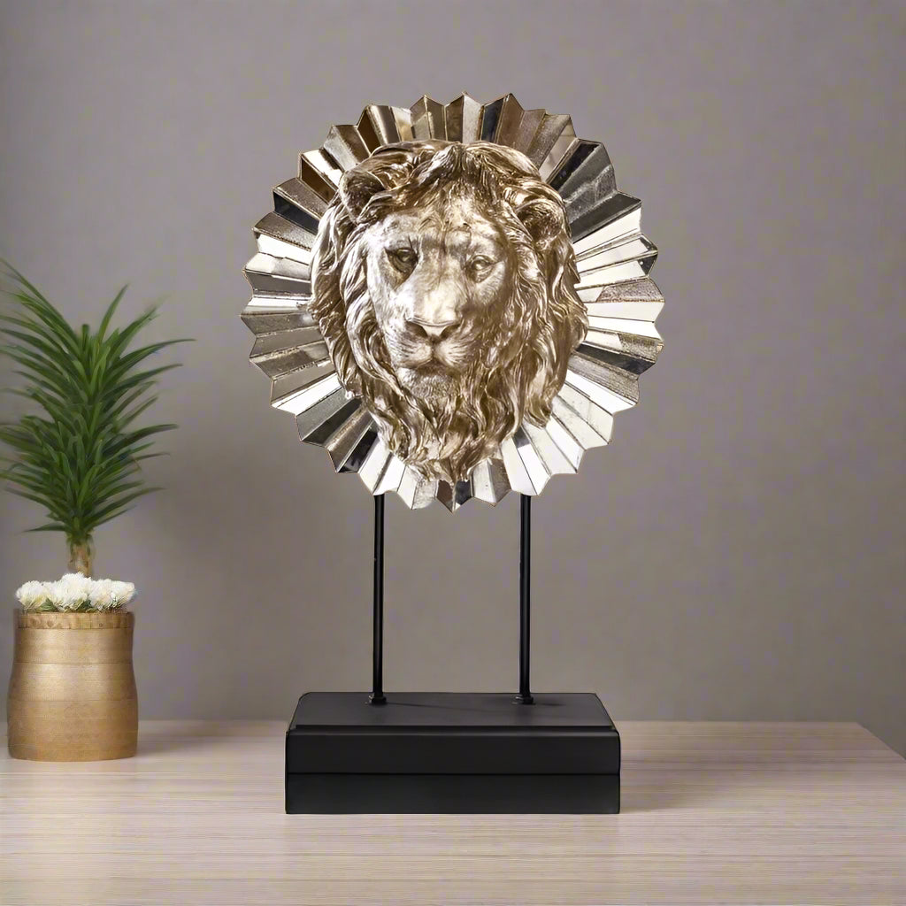 Luxury Lion Face Mask Decor