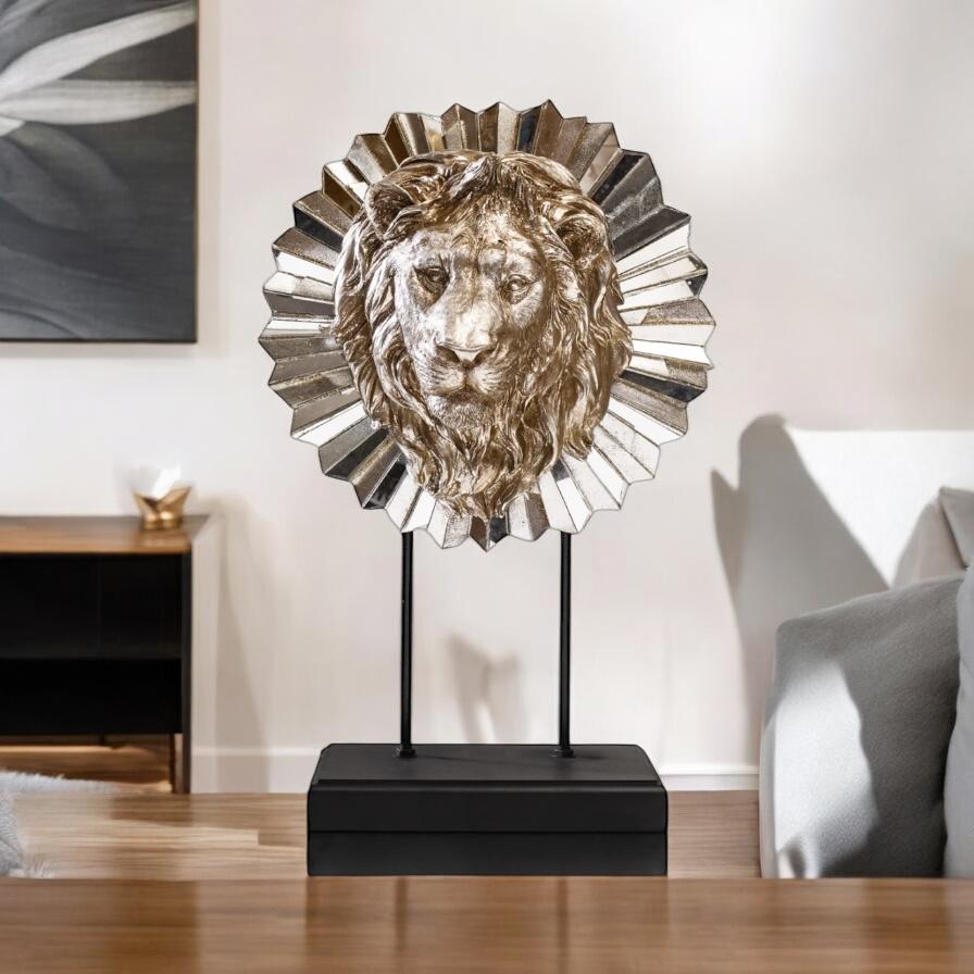 Luxury Lion Face Mask Decor