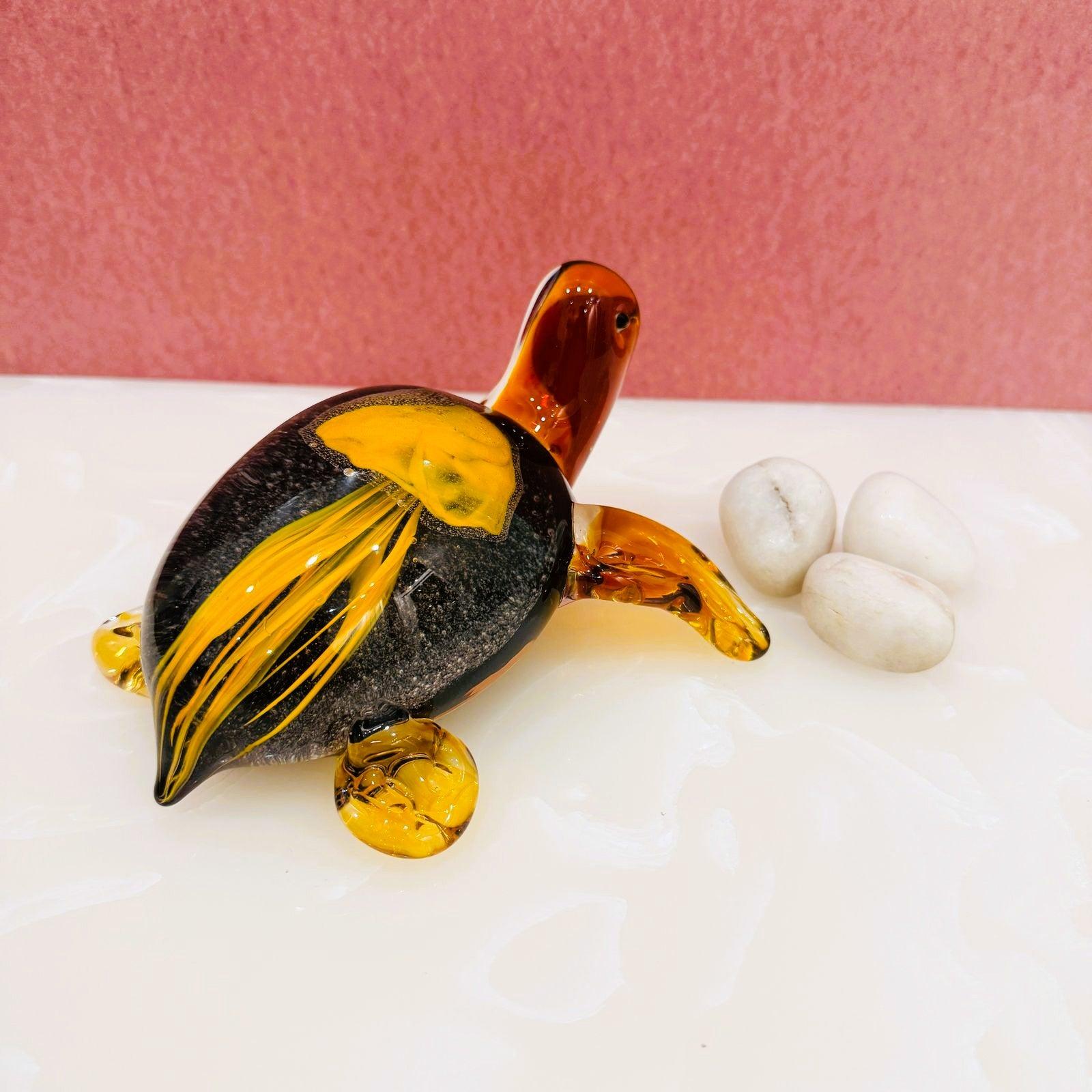 Murano Glass Tortoise Figurine Style 2
