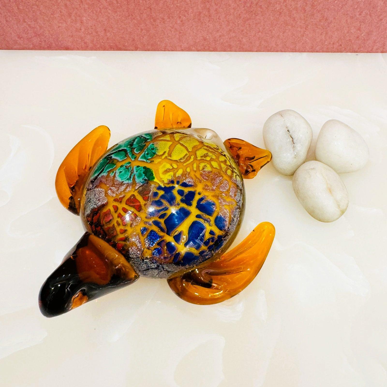 Murano Glass Tortoise Figurine Style 3